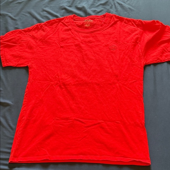 Champion Vibrant Red Short Sleeve Tee M - Picture 1 of 1